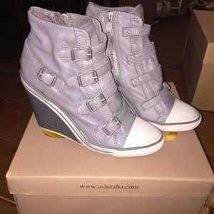 ASH italia buckle sneaker wedges!